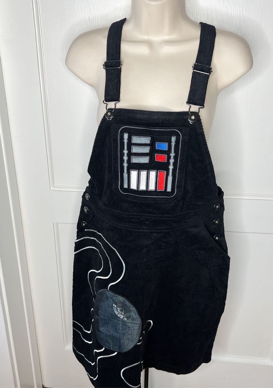 Box Lunch Star Wars Darth Vader Overall Dress Black Size Small NWOT
